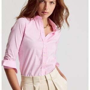 Classic Women’s 100% Cotton Pink Button-Up Shirt